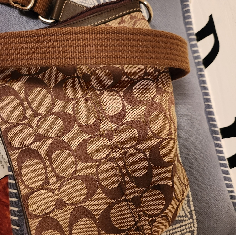 Brown coach crossbody